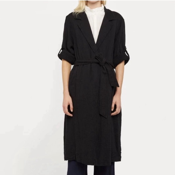 Raquel Allegra | Jackets & Coats | Raquel Allegra Cotton Gauze Trench ...